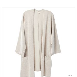 Donni. ribbed sweater coat